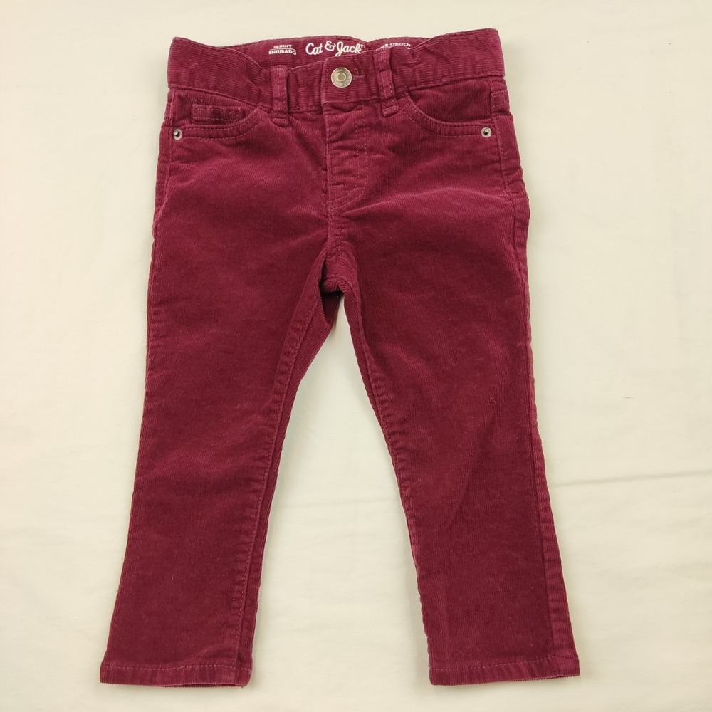 Cat & Jack Red Corduroy‎ Pants 2T